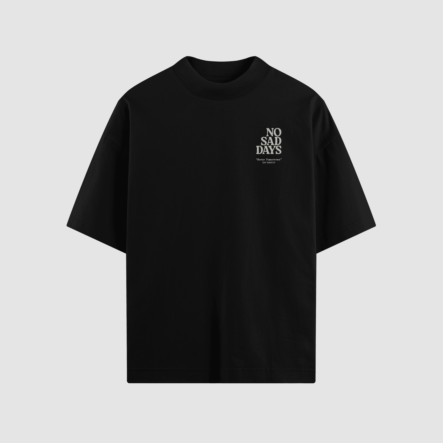 Better Tomorrows Spring Oversized Tee (White Print) by No Sad Days