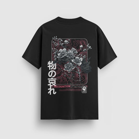 Mono No Aware black standard tee back artwork