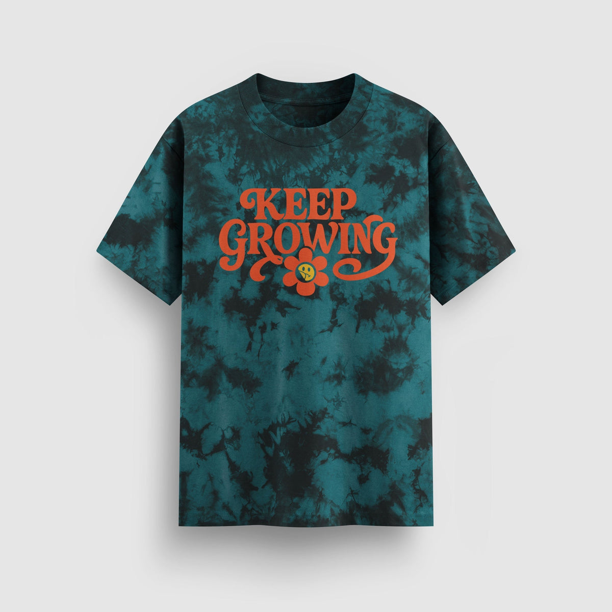 Keep Growing Tie-Dye Tee (Teal)