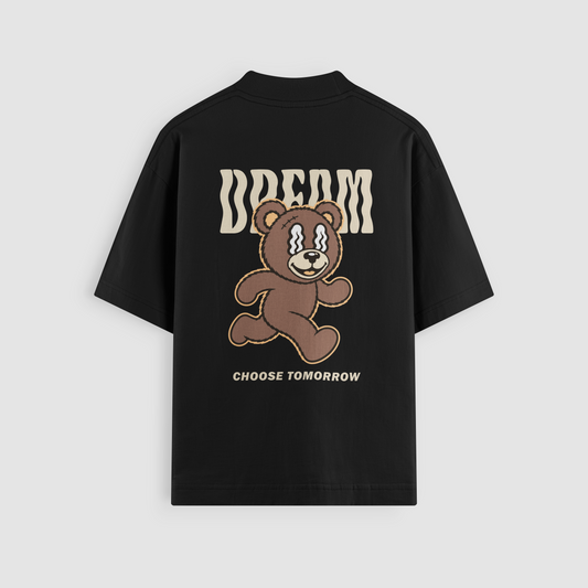 Runnin' Away Oversized Hoodie - Black