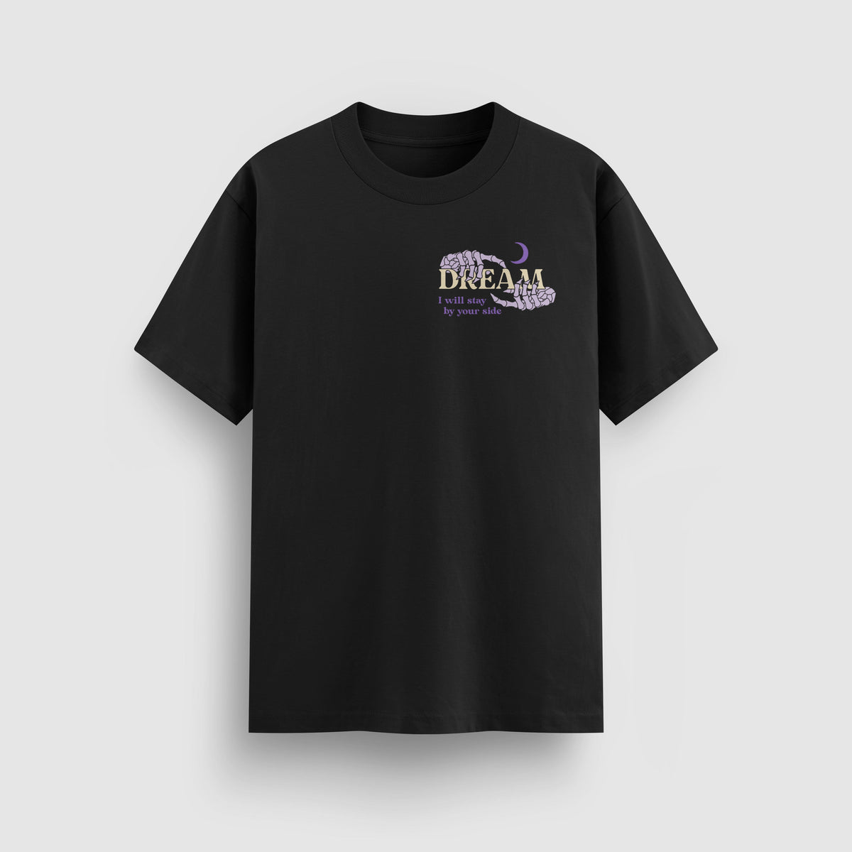 I Will Stay By Your Side Tee, front view - DREAM. mental health streetwear