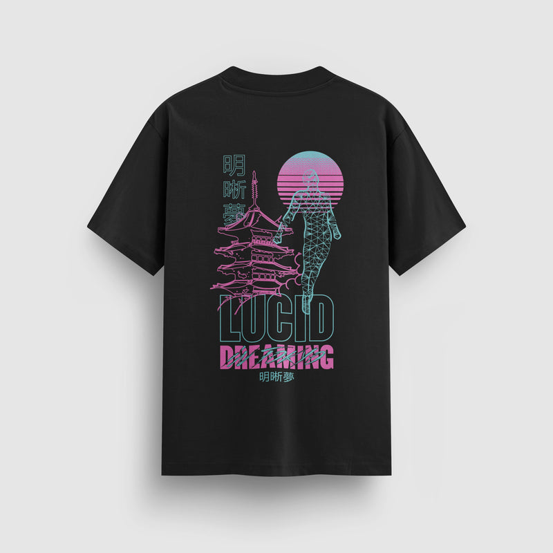 Lucid Dreaming Tee, back view - DREAM. mental health streetwear