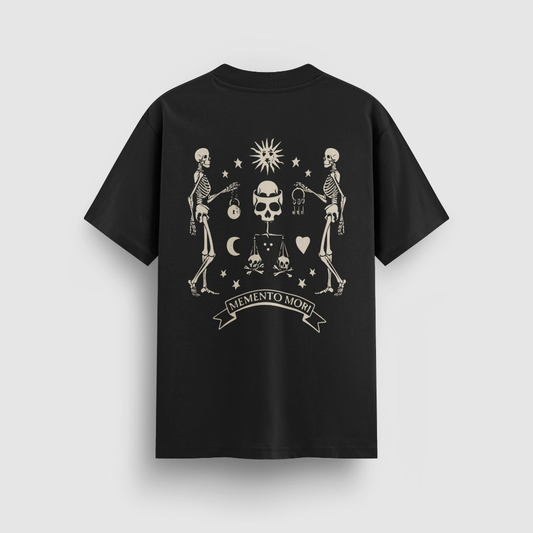 Memento Mori Tee — Black — Back