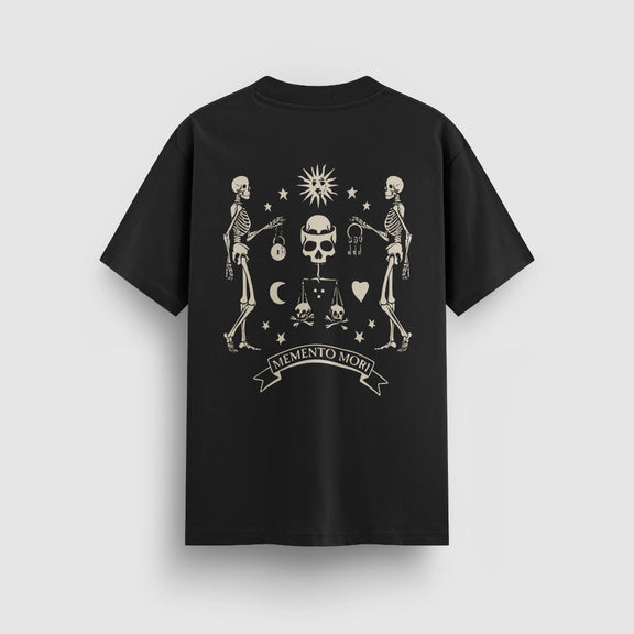Memento Mori Tee — Black — Back