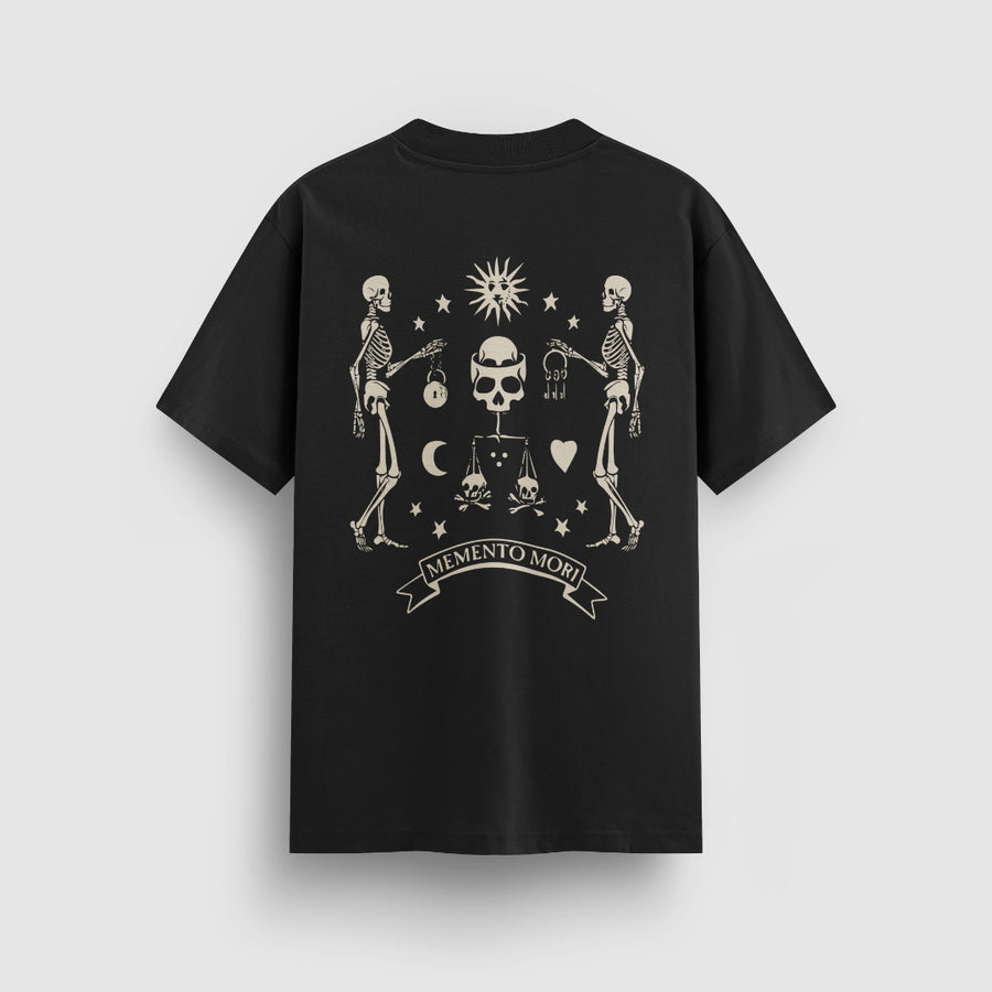 Memento Mori Tee — Black — Back