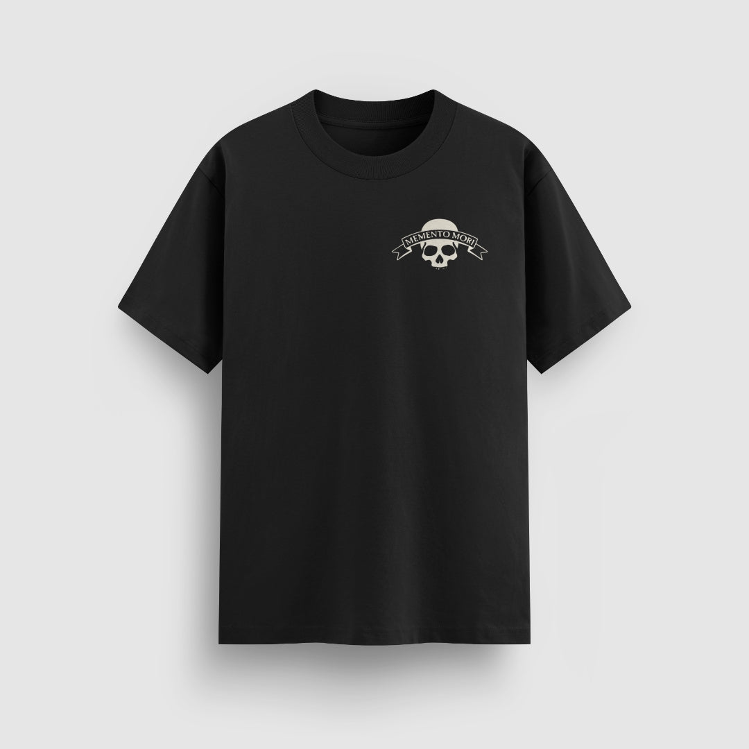 Memento Mori Tee — Black — Front