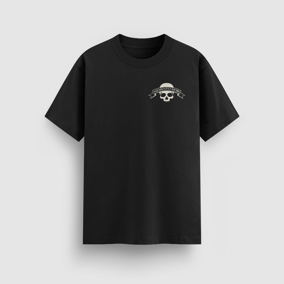 Memento Mori Tee — Black — Front