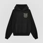 Tell Your People You Love Them Black Oversized Hoodie