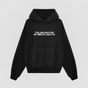 Bad For My Mental Health Oversized Hoodie - Black