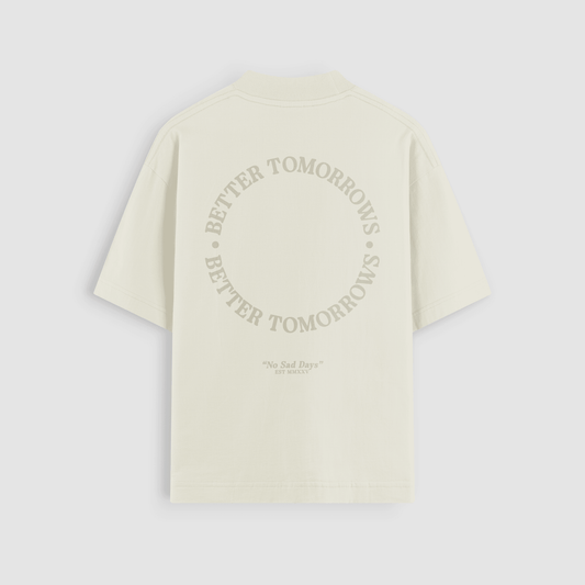 Better Tomorrows Tonal Oversized Tee by No Sad Days