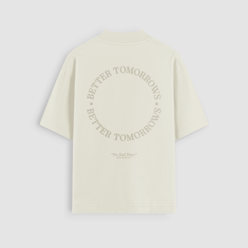 Better Tomorrows Tonal Oversized Tee by No Sad Days