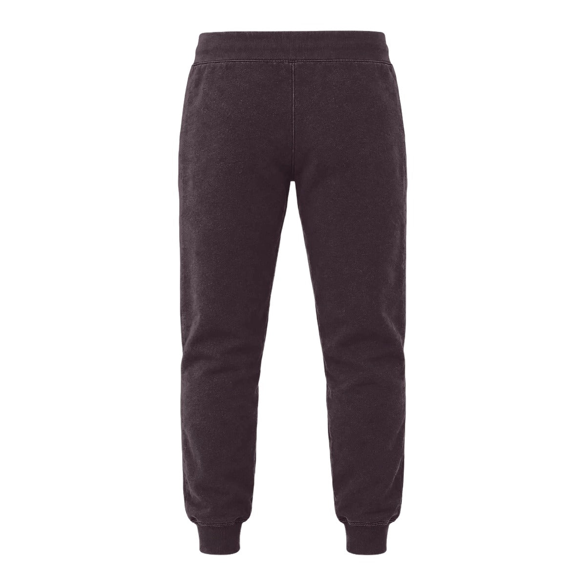 Things Become mulberry joggers, back view