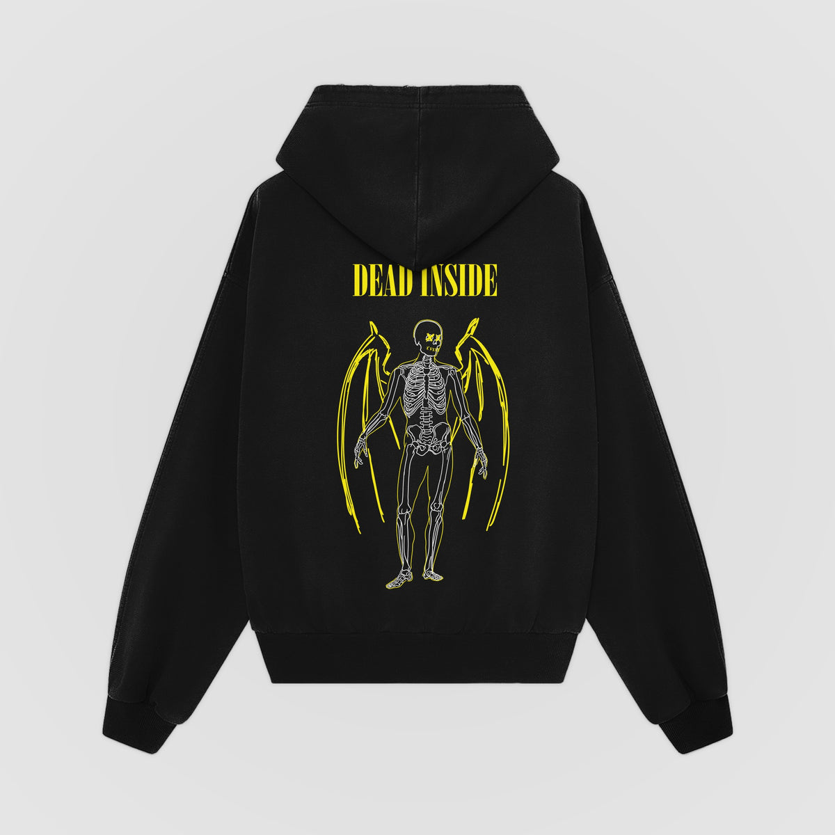 Dead Inside Oversized Hoodie (Black) back