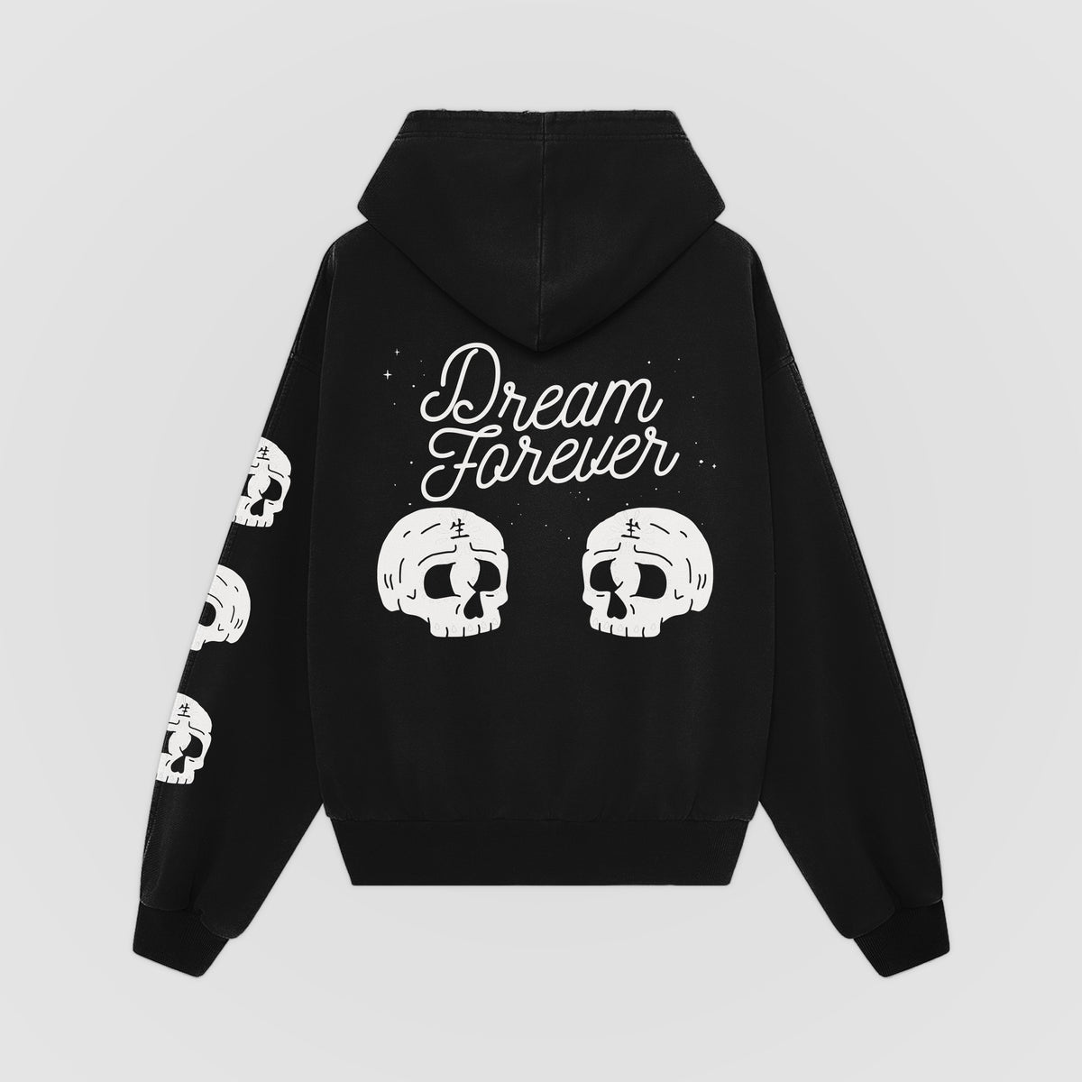 Dream Forever Oversized Hoodie (Black) back
