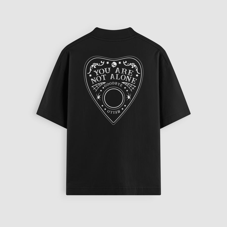 You Are Not Alone Ouija Oversized Tee (Black) back
