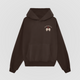 Dreams Never Die Oversized Hoodie - Saddle Brown