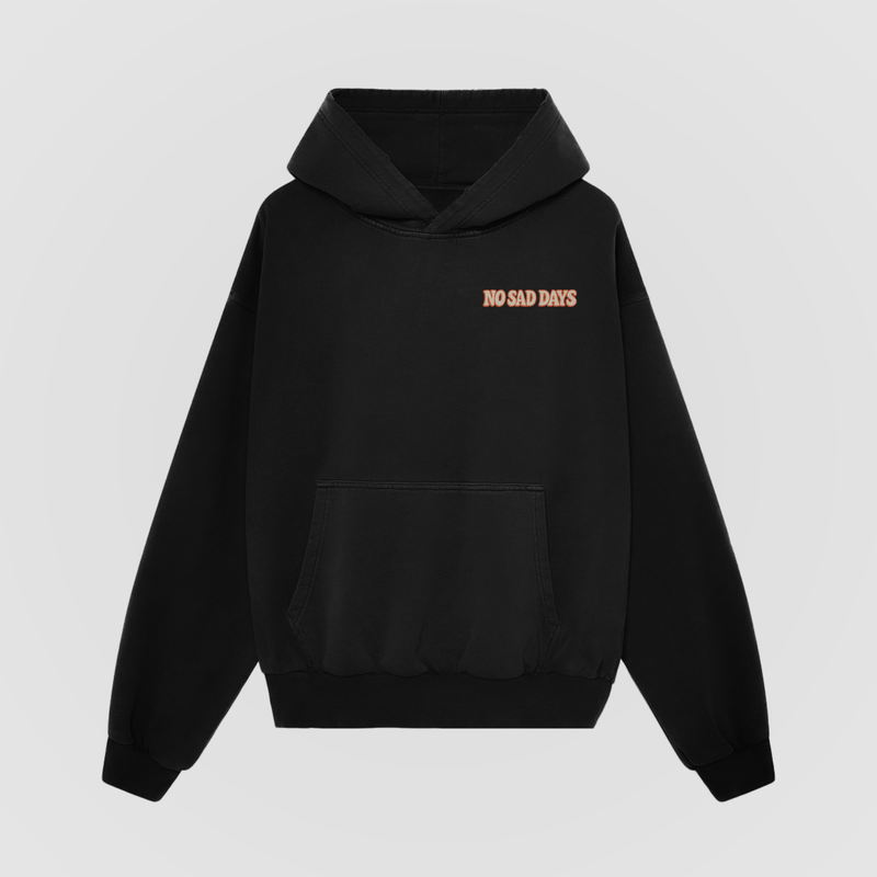 It’s Okay To Not Be Okay Black Oversized Hoodie by No Sad Days