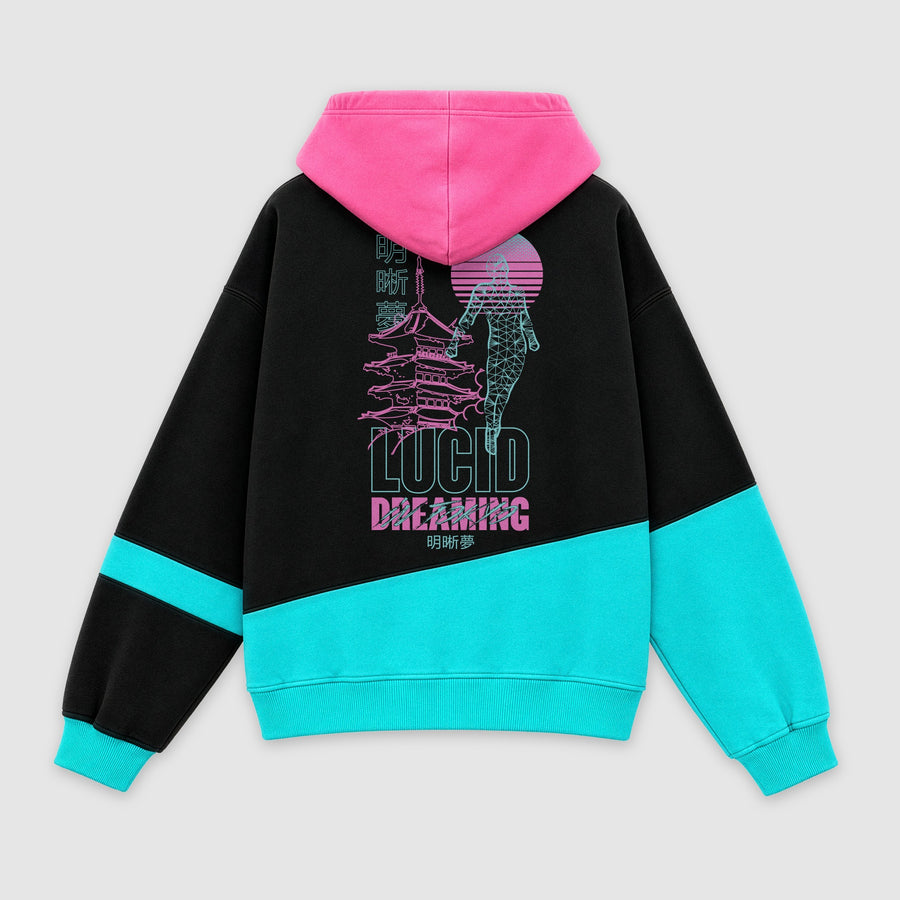 Lucid Dreaming Colorblock Hoodie back