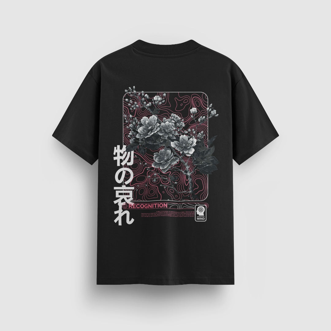Mono No Aware black standard tee back artwork