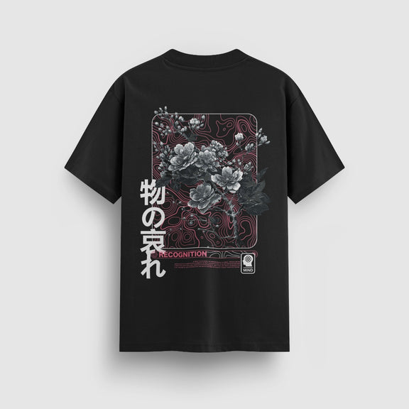 Mono No Aware black standard tee back artwork