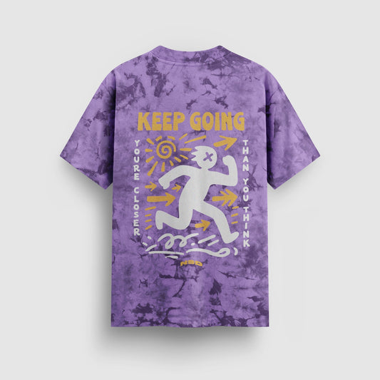 Keep Going Tie-Dye Tee (Purple)