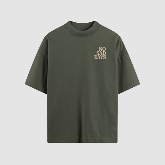 Protect Your Noodle Olive Oversized Tee by No Sad Days