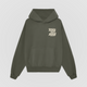 Reach Out Anyway Oversized Hoodie - Olive