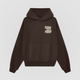 Reach Out Anyway Oversized Hoodie - Saddle Brown