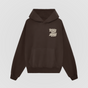 Reach Out Anyway Oversized Hoodie - Saddle Brown