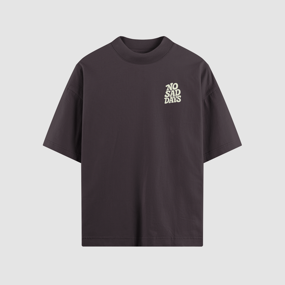 Reach Out Anyway Mulberry Oversized Tee back view by No Sad Days