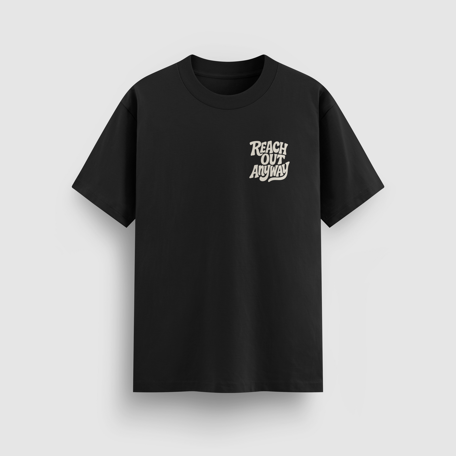 Reach Out Anyway Standard Tee - Black