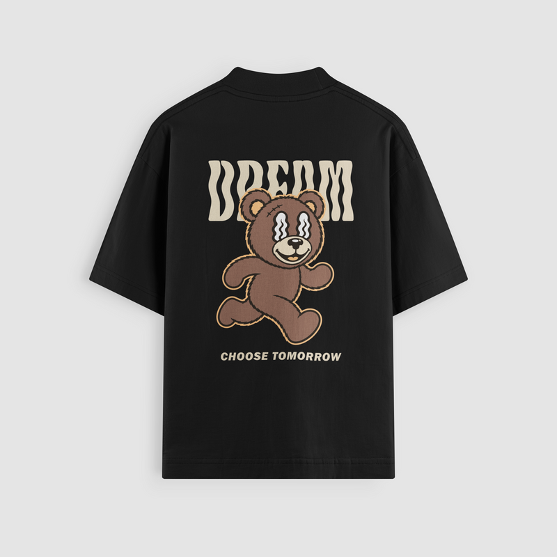 Runnin' Away Oversized Hoodie - Black