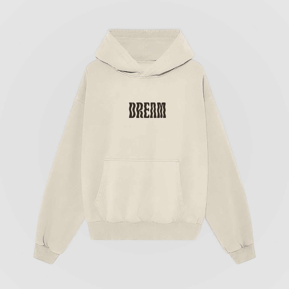 Runnin' Away Oversized Hoodie - Cream