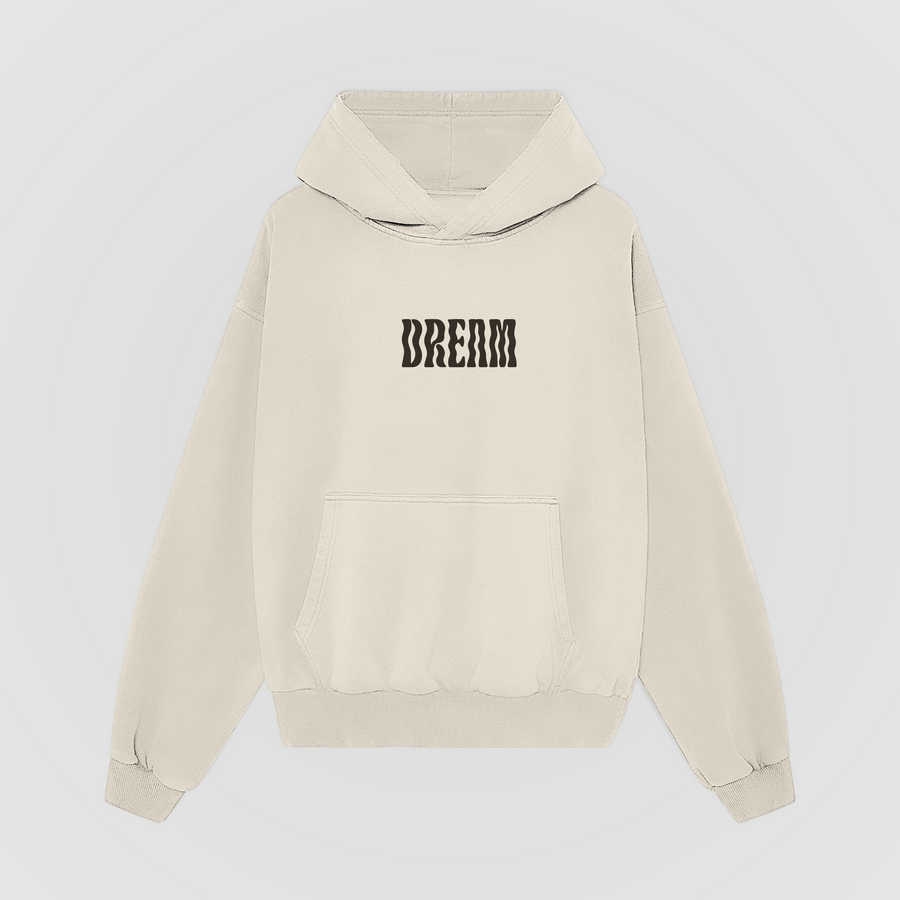 Runnin' Away Oversized Hoodie - Cream