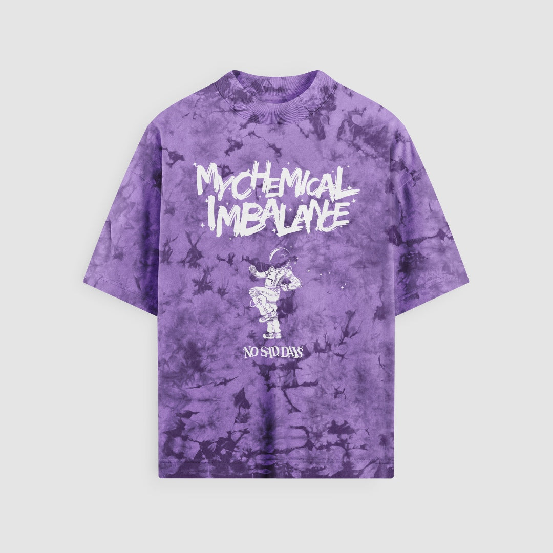 My Chemical Imbalance Tie-Dye Purple Oversized Tee