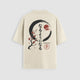 Things Become Oversized Tee — Cream — Back (なるようになる kanji, sakura & moon)
