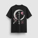 Things Become Standard Tee — Black — Back (なるようになる kanji, sakura & moon)