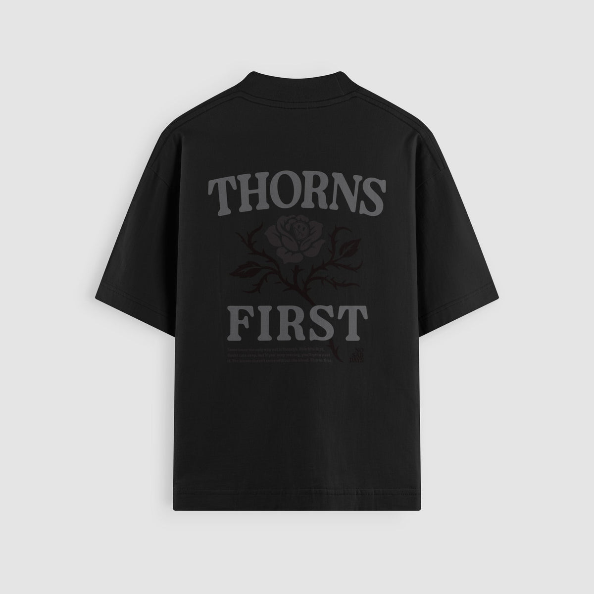 Thorns First Blackout Oversized Tee by No Sad Days