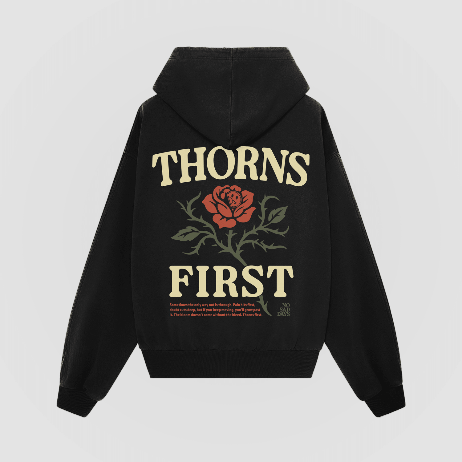 Thorns First Oversized Hoodie by No Sad Days