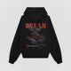 Through Darkness Oversized Tee — Black — Back (DREAM ravens graphic)