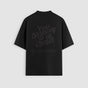 You Deserve To Be Loved Blackout Oversized Tee (Black Print)