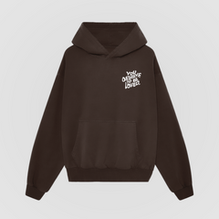 You Deserve To Be Loved Oversized Hoodie (Saddle Brown)