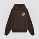 You Deserve To Be Loved Oversized Hoodie - Saddle Brown